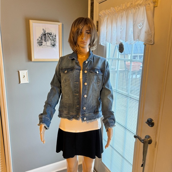 Nine West Jeans‎ Embroidered Denim Jacket SZ MED - Picture 1 of 8